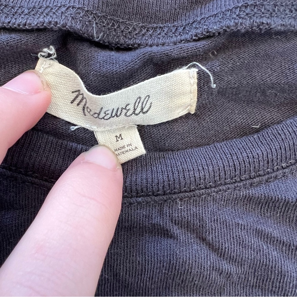 Madewell Good Days Black Long Sleeve Shirt View 4